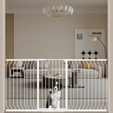 WAOWAO extra tall gate at the entrance secures stairs or doorways.