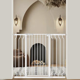 WAOWAO Extra Tall Gate with 180-degree opening for easy access in busy homes.