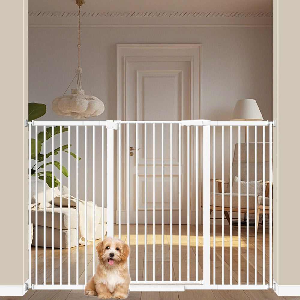 WAOWAO pet gate assembly shows quick no-drill setup for busy homes.