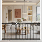 WAOWAO triple-lock gate wide 67-72 inch assembly ideal for stairs and doorways