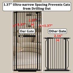 WAOWAO ultra-narrow spacing close-up highlights safe pet gaps.