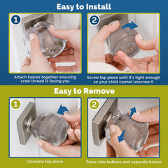 Wappa Baby BPA-free plastic door knob cover keeps home safe