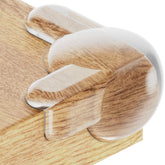 Wappa Baby corner protectors; transparent cushions protect head from sharp table edges.