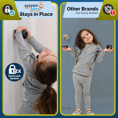 Wappa Baby dual-lock design close-up showing added safety.