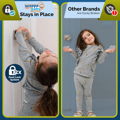 Wappa Baby dual-lock door knob cover is harder for toddlers to remove
