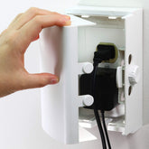 Wappa Baby outlet cover box dual lock enhances toddler safety.