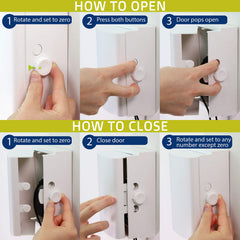 Wappa Baby outlet cover box easy-install shows simple 3-step setup.