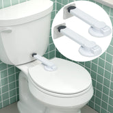 Wappa Baby toilet lock 2-pack on lid, quick safety for curious toddlers.