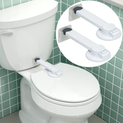 Wappa Baby toilet lock 2-pack on lid, quick safety for curious toddlers.
