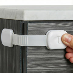 Wappa child safety strap locks 8-pack for effortless babyproofing of rooms.