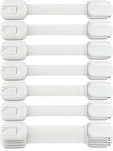 Wappa child safety strap locks securing cabinets and drawers for safe exploration.