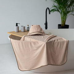 Warm Cuddles large 42x30 inch hooded towel for growing toddlers