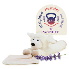 Warmies Sheep Blankie microwavable plush for soothing baby snuggles.