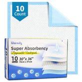 Warmify bed pad 30x36 folded for travel protection and discreet use.