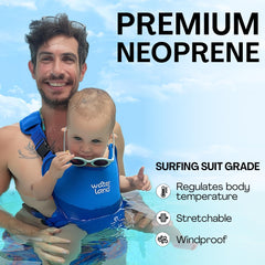 WaterLand Beach-ready carrier for infant use on shore and in water.