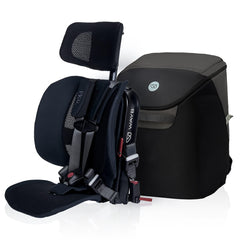 WayB Pico travel seat expanded for easy use on planes and rideshares