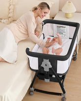 Wayfong 3-in-1 bassinet bedside setup for versatile newborn sleep options