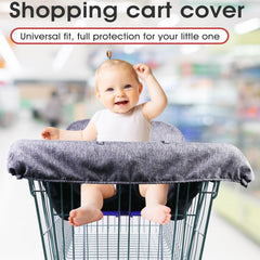 WedFeir grey high-chair cover keeps surfaces clean and comfortable.