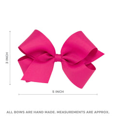 Wee Ones white bow with organza overlay displayed on WeeStay clip for everyday outfits