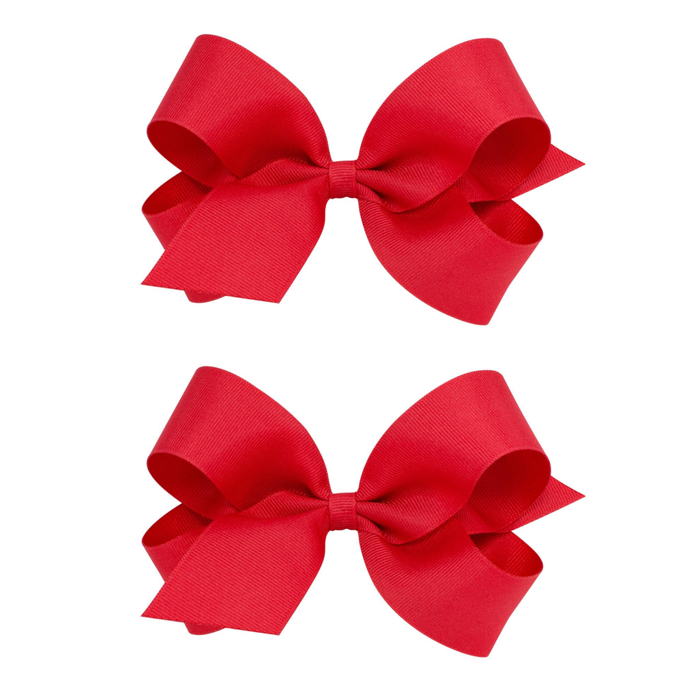 Wee Ones girls bows with a no-slip clip secure hair during active play.