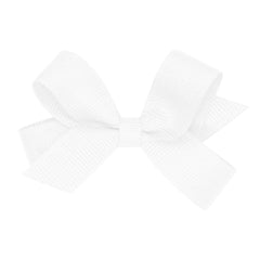 Wee Ones plain wrap grosgrain bow on WeeStay clip for secure all-day wear.