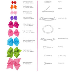 Wee Ones tiny white wrap bow on clip, ideal gift accessory.
