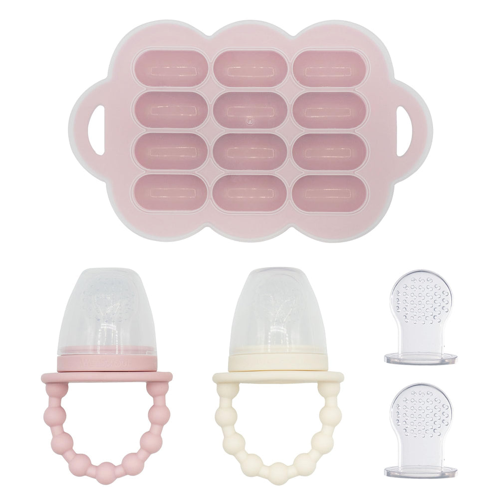 WeeSprout baby-food-feeder-pair enables safe feeding and soothing gums.