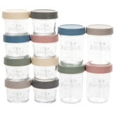 WeeSprout 4oz glass jar with lid for portioned baby puree.