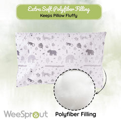 WeeSprout polyfiber filling provides fluffy, supportive naps for toddlers.