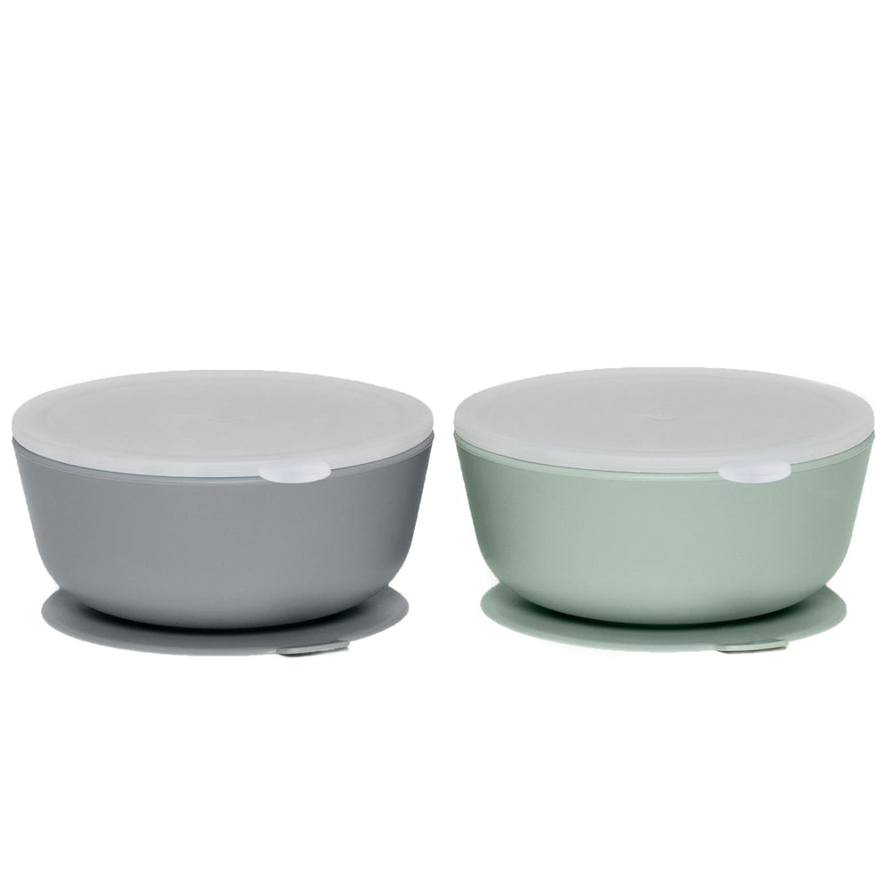 WeeSprout suction bowls with a strong base to keep meals on the table.