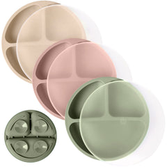 WeeSprout suction plate on a flat surface for mess-free meals and independent feeding