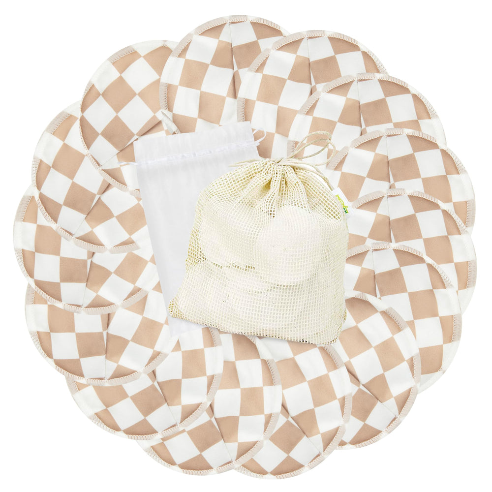 Wegreeco nursing pads close-up shows soft fabric for daily comfort.