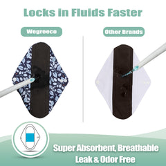 Wegreeco leaves-02 two-snaps fastening keeps the pad secure.