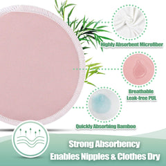 wegreeco nursing pads with absorbent core designed to manage moisture effectively.