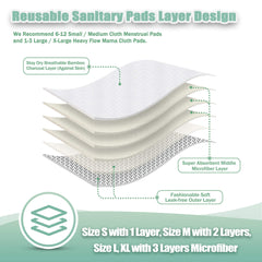 Wegreeco mid-layer microfiber boosts absorbency for longer wear.