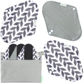 Wegreeco reusable pads pack front view, showcasing compact eco-friendly period solution