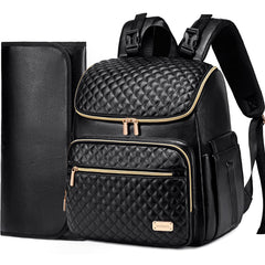 Weitars diaper bag backpack front view with quick-access pockets for on-the-go parents.