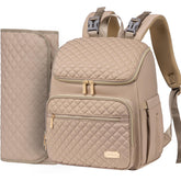 Weitars diaper bag backpack with quilted design keeps baby essentials neatly organized.