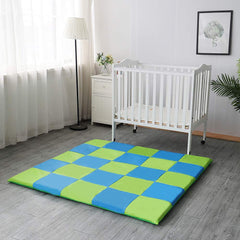 Weizzer Toys memory foam soft play mat provides gentle tummy time support.