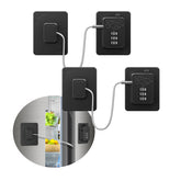 Welangle 2-pack fridge lock packaging highlights easy, child-safe protection for appliances.
