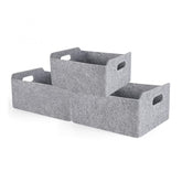 Welaxy storage baskets 3pc open-size design helps organize toys and clothes.