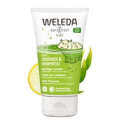 Weleda Kids 2-in-1 Lively Lime bottle for gentle cleanse of hair and skin
