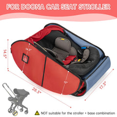 Weliday padded bag with side pockets keeps wipes, phone, and cards within easy reach.