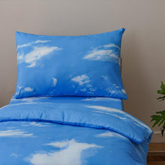 Wellboo Sky Clouds pillowcase supporting gentle sleep for kids