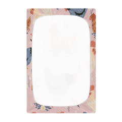 WELLDAY crib sheet with elastic band for snug, secure fit on standard crib mattresses