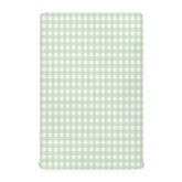 Wellday Green Gingham crib sheet in soft breathable fabric for baby comfort