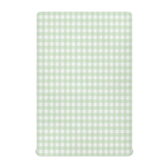 Wellday Green Gingham crib sheet in soft breathable fabric for baby comfort