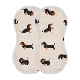 WELLDAY Muslin Burp Cloth with soft absorbent cotton for newborn care.