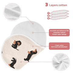 WELLDAY Burp Cloth bottom TPU layer protects outfits from spills.