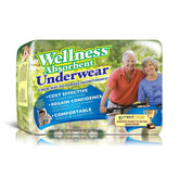 Wellness Unique Wellness Absorbent Underwear pull-ups in medium fit for daytime protection.